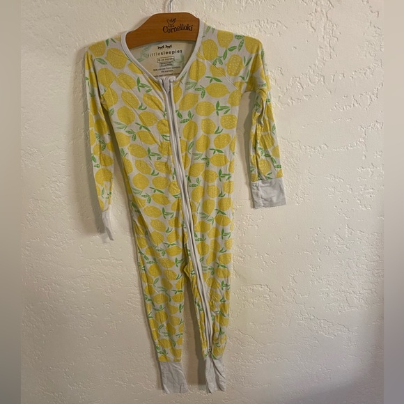Little Sleepies Other - Little Sleepies Covertible Zipper Lemon Pajama. (18-24 Months)